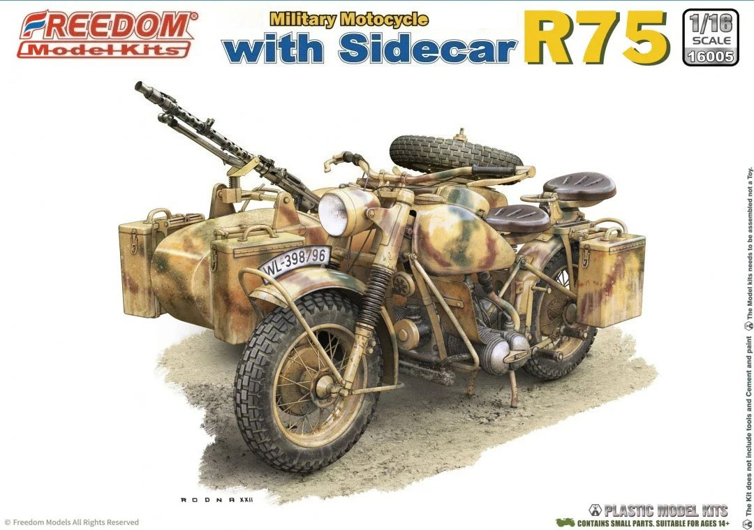 Model Kit Tank - Freedom F16005 1/35 Scale R75 Three-Wheeled