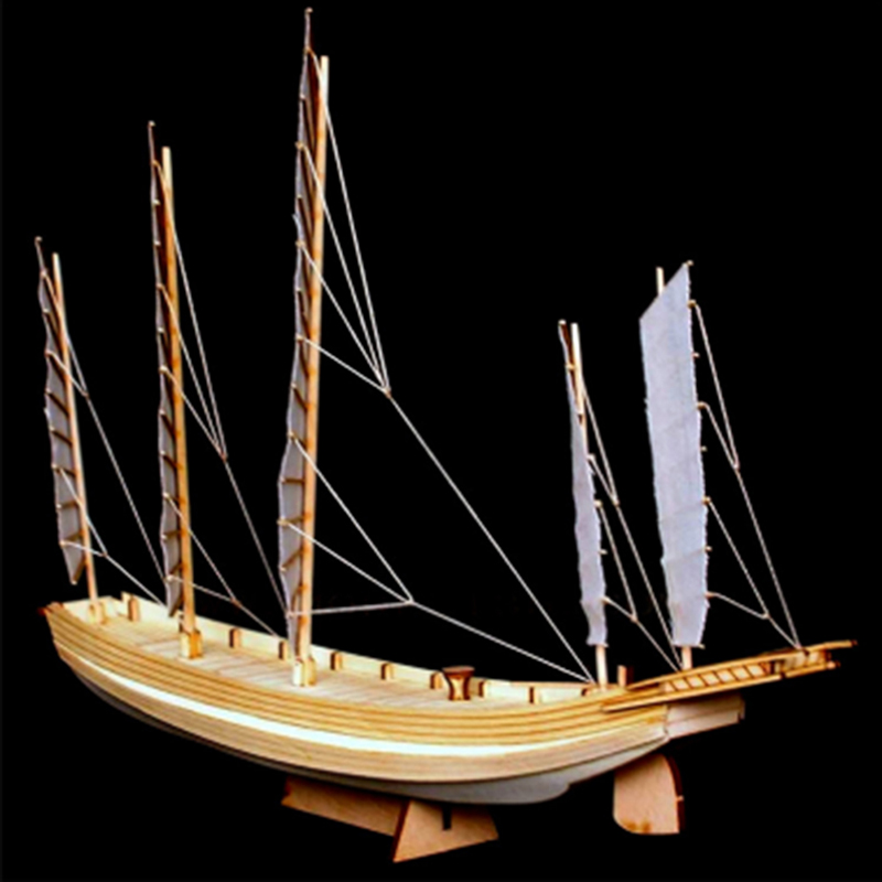 Model Kit Entry Grade - 1pcs Chinese sand boat wooden assembly