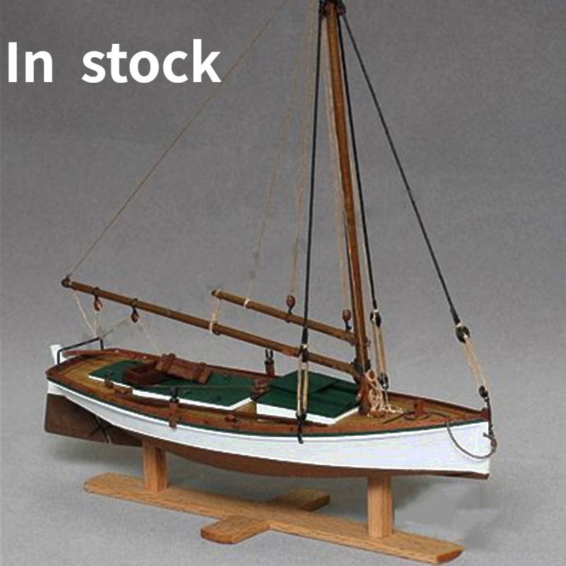 Model Kit Yacht - 1/35 FLATTLE Thuyền Gỗ Mô Hình