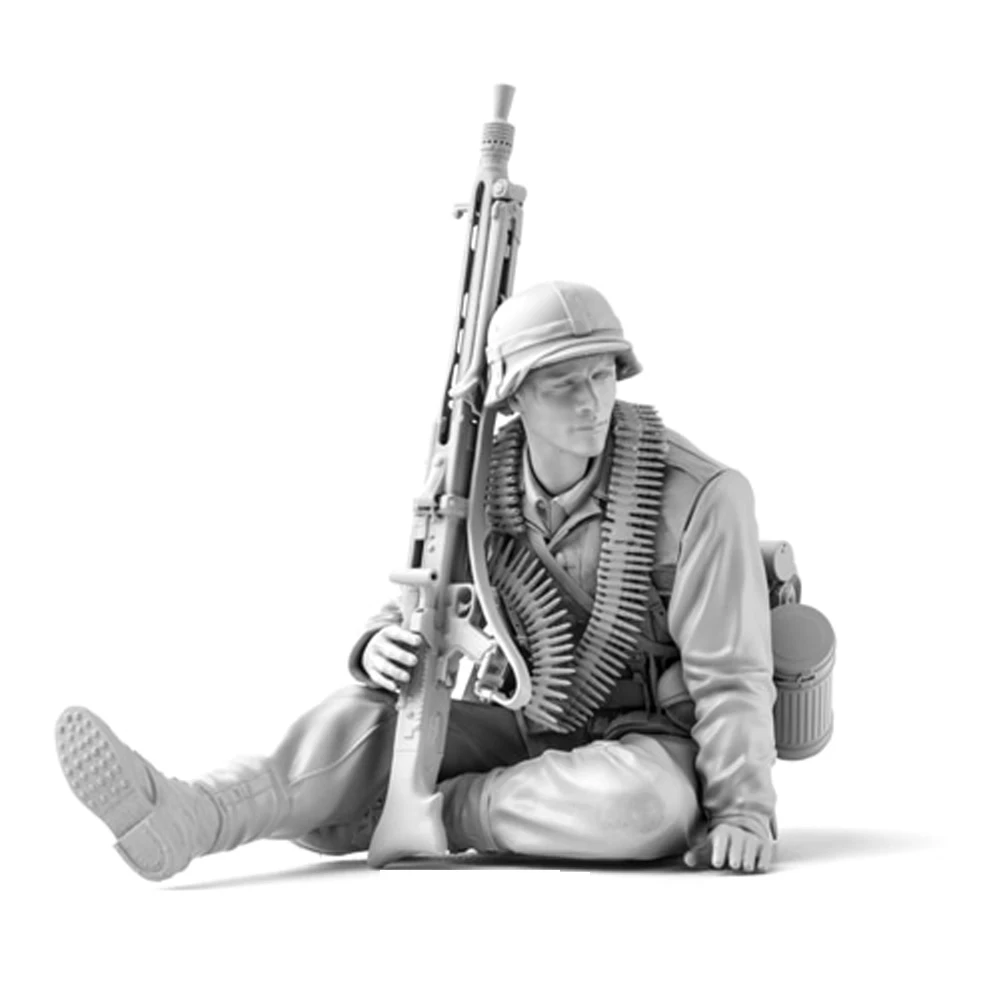 Model Kit Entry Grade - 1/16 Infantry MG42 Gunner, GM, Resin