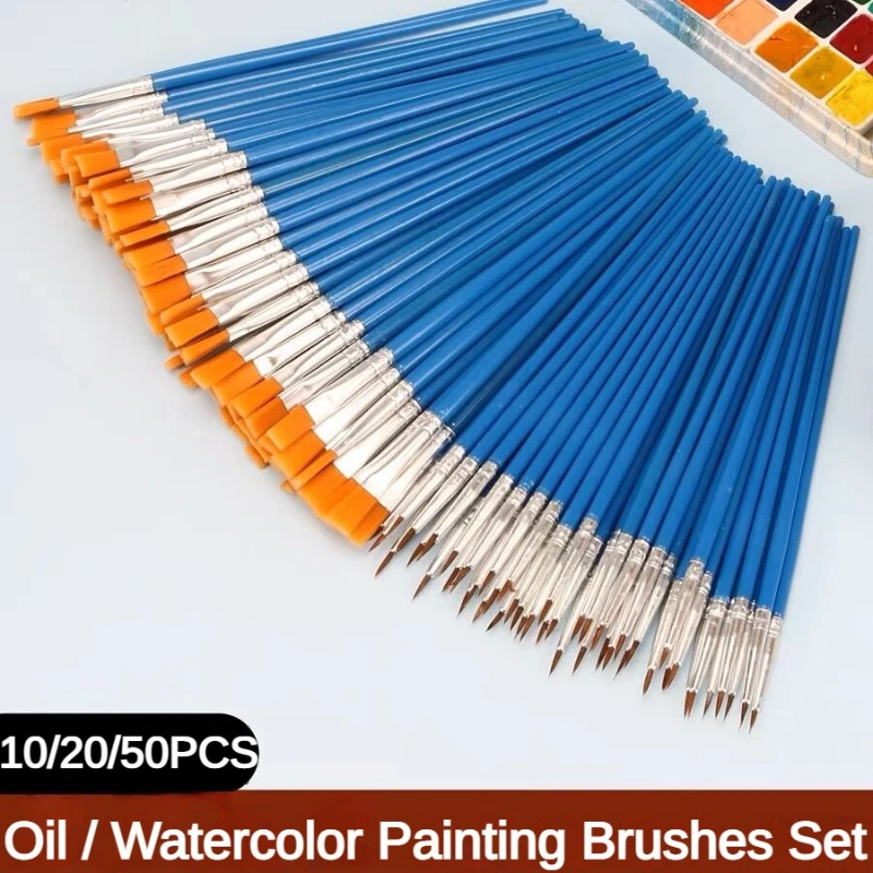 Model Kit Acrylic Paint - 10/20/50 PCS Paint Brushes Set Acrylic