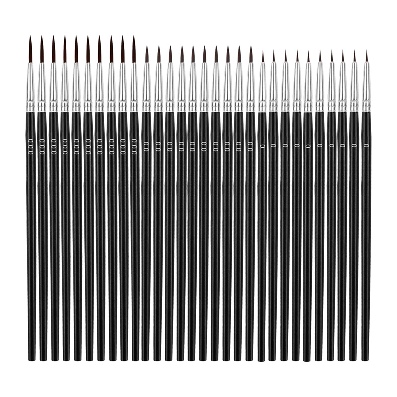 Model Kit Acrylic Paint - 30Pcs Tiny Detail Paint Brushes Fine