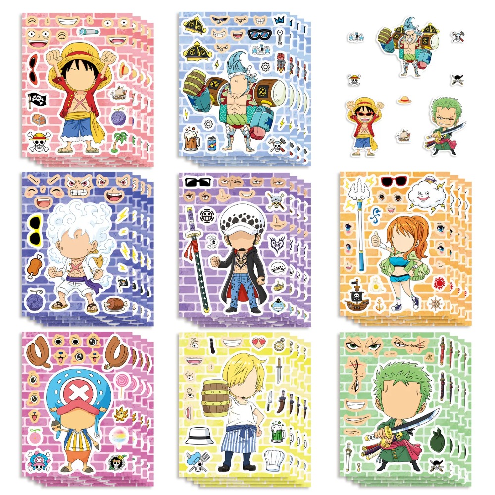 Model Kit Luffy - 8/16/24Sheets One Piece Luffy Children Puzzle