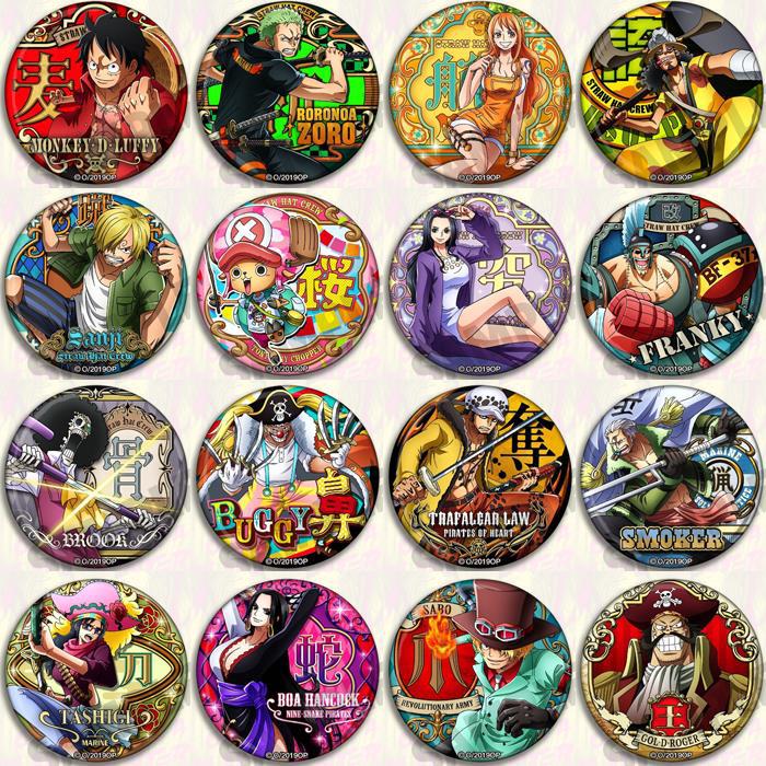 Model Kit Luffy - One Piece Anime Badge Pin Set