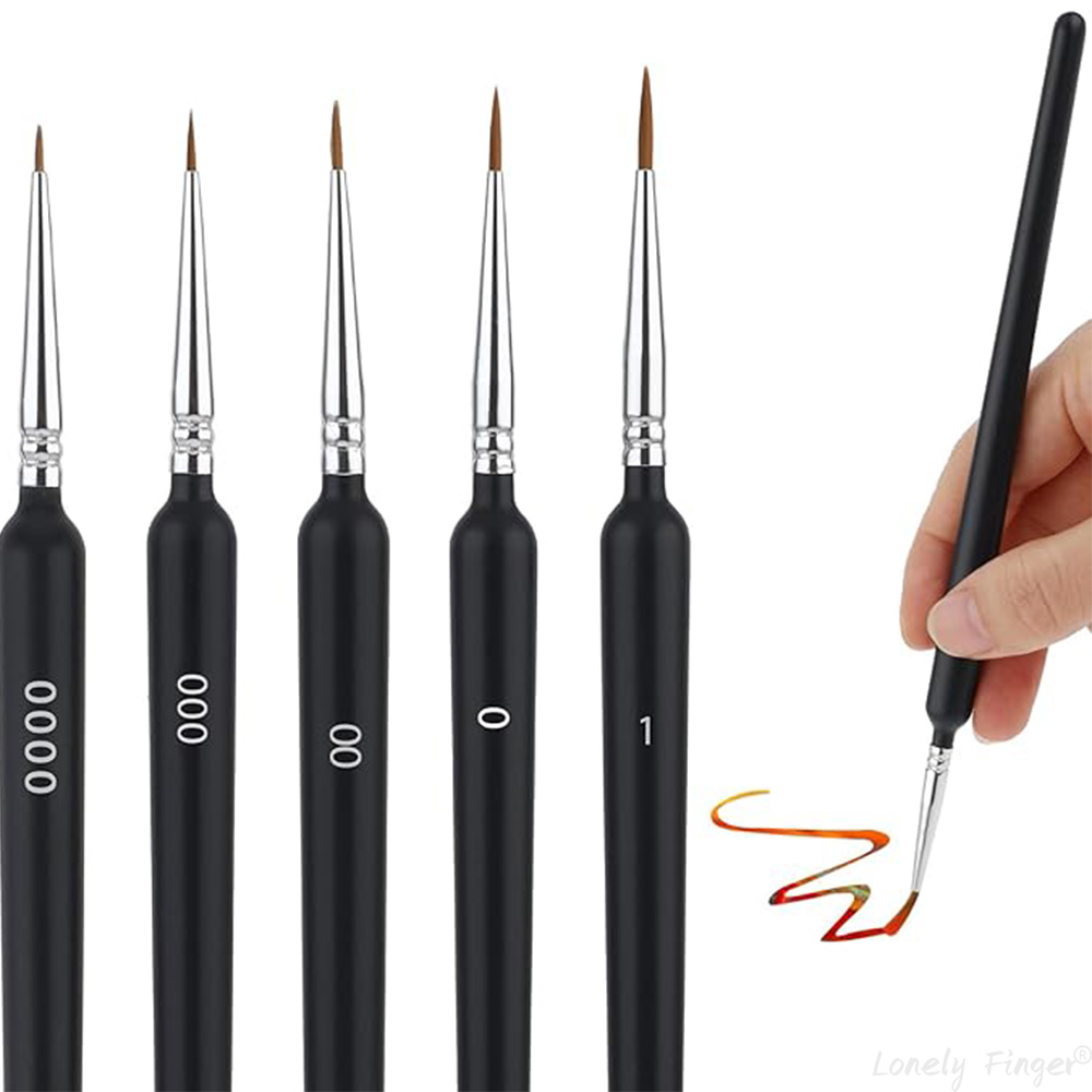 Model Kit Acrylic Paint - 5/11Pcs Paint Brushes Set, Artist Fine