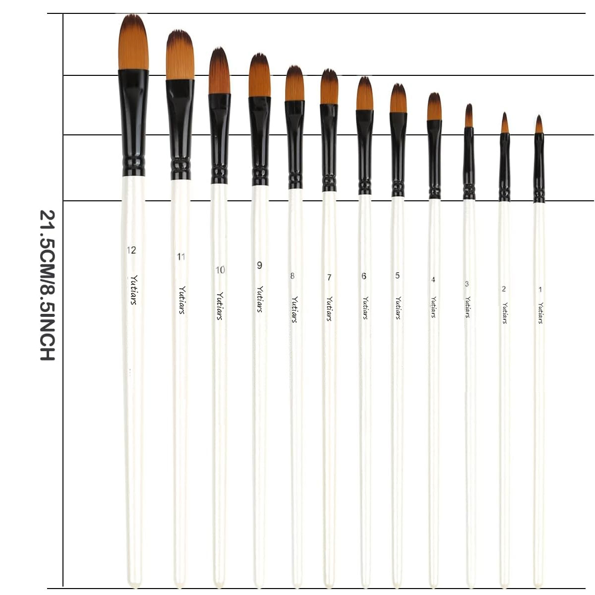 Acrylic Paint Brushes Set, 12p - đánh giá và giá Model Kit Acrylic Paint