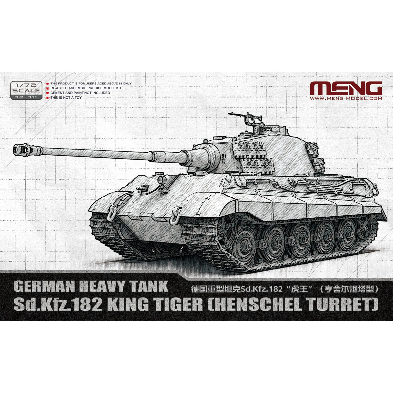MENG 72-011 1/72 German Heavy  - đánh giá và giá Model Kit Tank