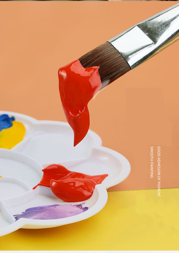 6 Cái/bộ Chồn Tóc Phẳng Đỉnh C - đánh giá và giá Model Kit Acrylic Paint