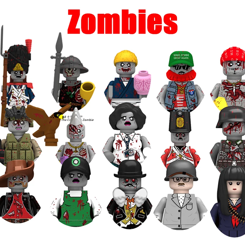 Moc Halloween Series Figure Zo - đánh giá và giá Model Kit Zombie Girl