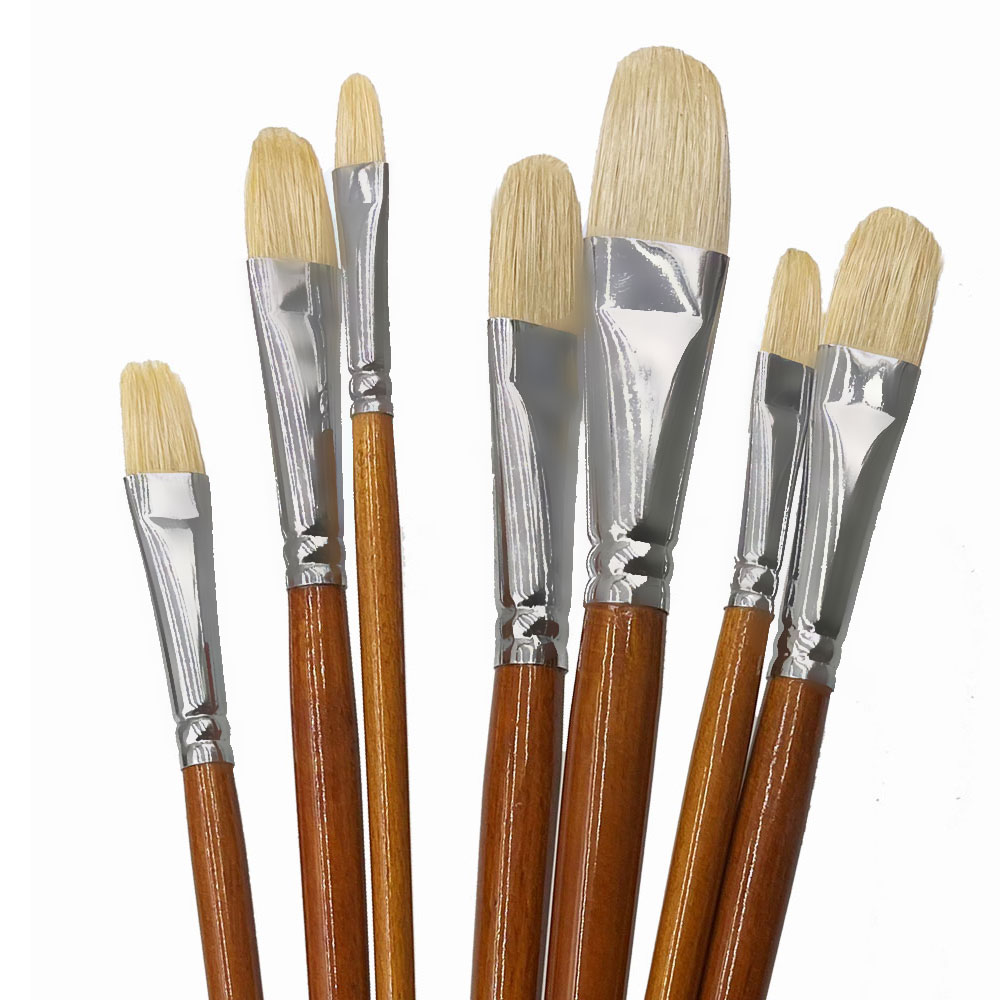 Professional Hog Bristle Filbe - đánh giá và giá Model Kit Acrylic Paint