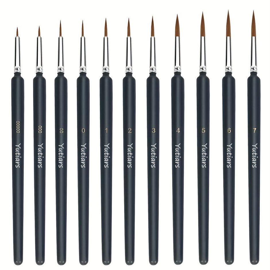 11/22pcs Miniature Paint Brush - đánh giá và giá Model Kit Acrylic Paint
