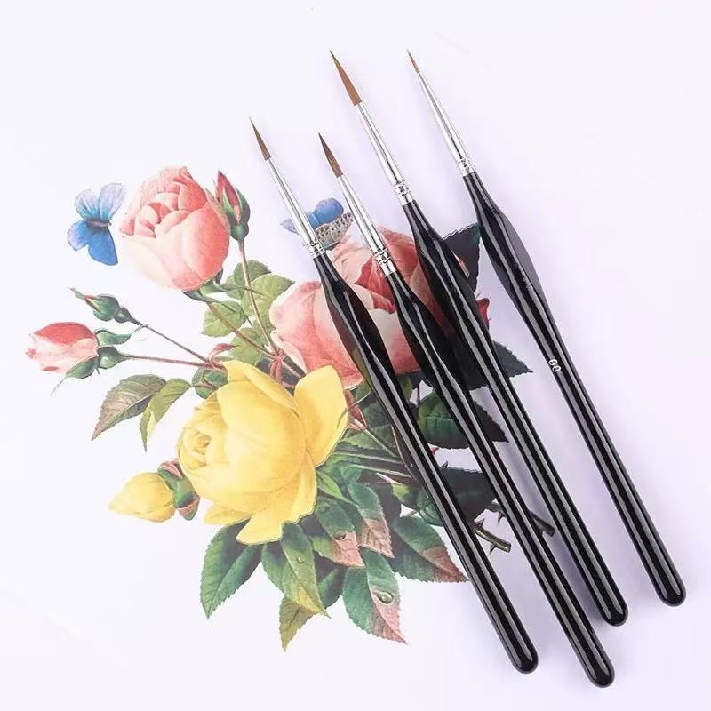 11PCS Black Sable Hair Fine Pa - đánh giá và giá Model Kit Acrylic Paint