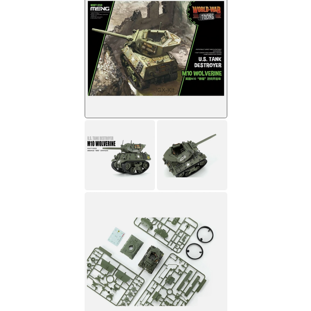 Q Edition Meng  WWT020 US Tank - đánh giá và giá Model Kit Wolverine