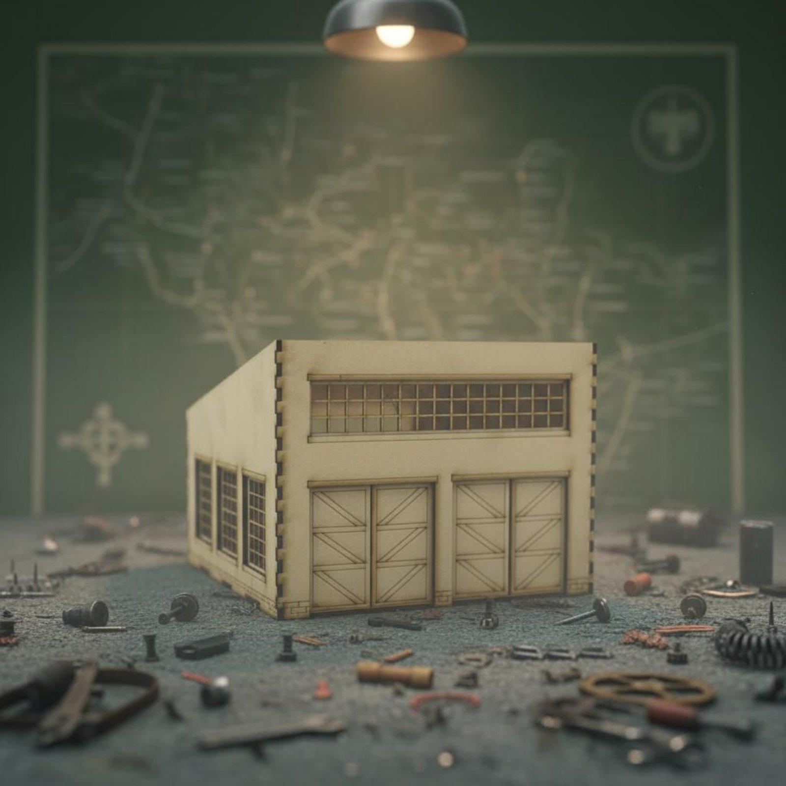 Wartime Vehicle Repair Factory - đánh giá và giá Model Kit Tank