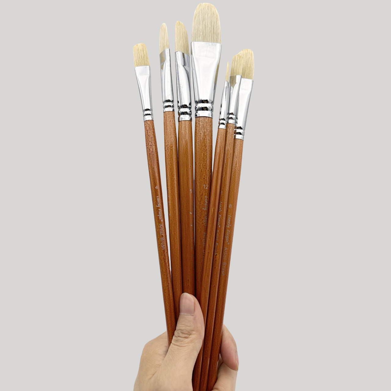 Professional Hog Bristle Filbe - đánh giá và giá Model Kit Acrylic Paint