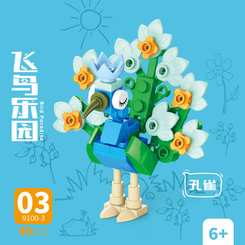 Bricks Animal Bird Paradise Cr - đánh giá và giá Model Kit Girls