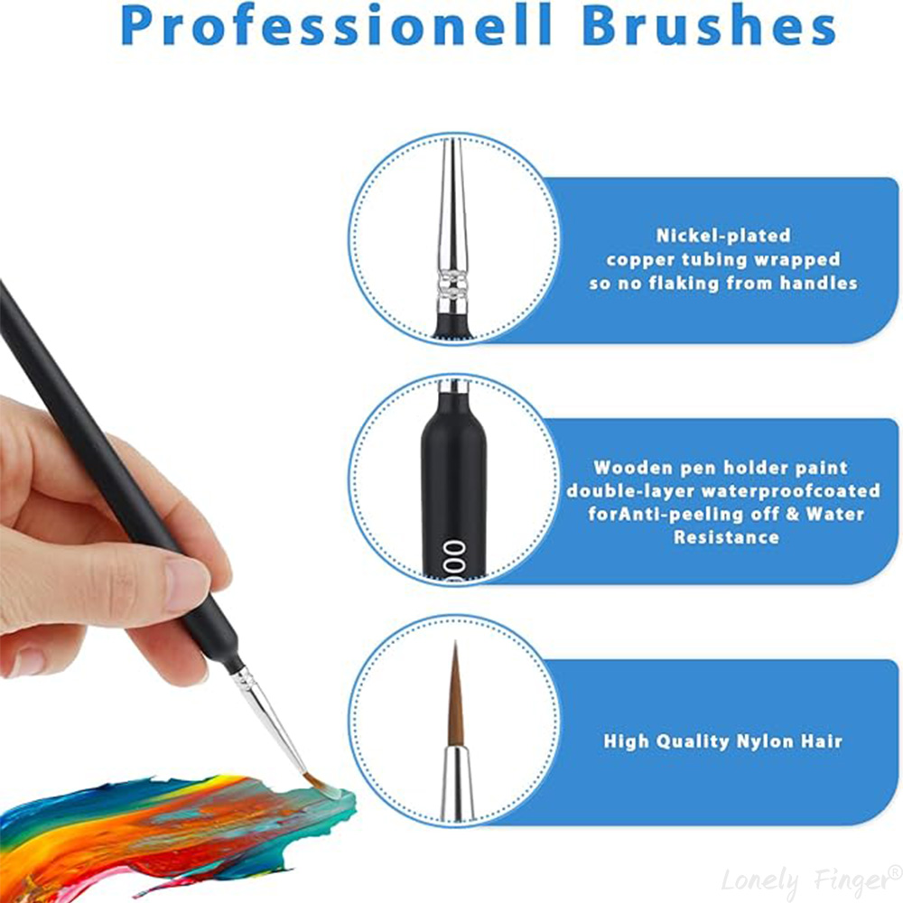5/11Pcs Paint Brushes Set, Art - đánh giá và giá Model Kit Acrylic Paint