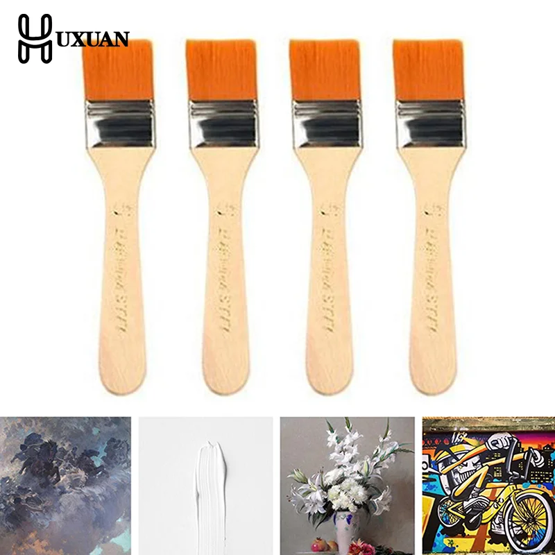 4Pcs/Set Hair Painting Brush A - đánh giá và giá Model Kit Acrylic Paint