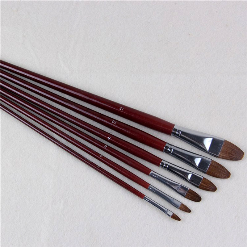 6 Cái/bộ Cao Cấp Chồn Tóc Tran - đánh giá và giá Model Kit Acrylic Paint