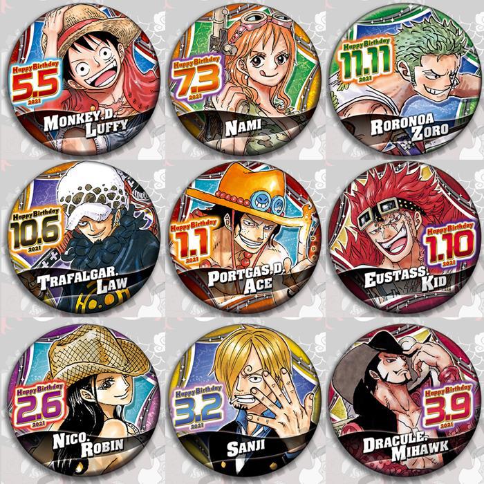 One Piece Anime Badge Pin Set  - đánh giá và giá Model Kit Luffy
